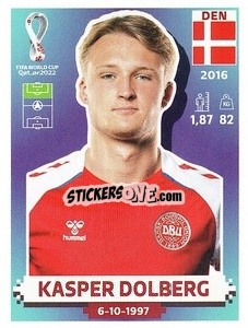 Sticker Kasper Dolberg - FIFA World Cup Qatar 2022. US Edition - Panini