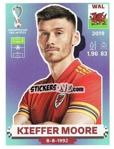 Sticker Kieffer Moore - FIFA World Cup Qatar 2022. US Edition - Panini