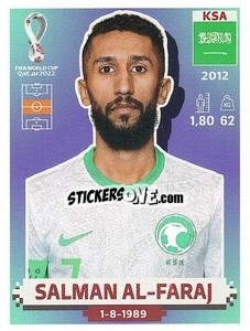 Figurina KSA12 Salman Al-Faraj - FIFA World Cup Qatar 2022. US Edition - Panini