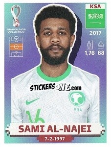 Sticker KSA14 Sami Al-Najei - FIFA World Cup Qatar 2022. US Edition - Panini