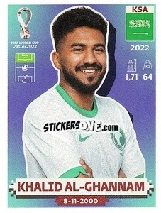 Cromo KSA20 Khalid Al-Ghannam - FIFA World Cup Qatar 2022. US Edition - Panini