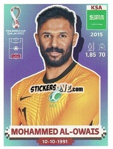 Figurina KSA3 Mohammed Al-Owais - FIFA World Cup Qatar 2022. US Edition - Panini