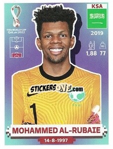 Cromo KSA4 Mohammed Al-Rubaie - FIFA World Cup Qatar 2022. US Edition - Panini