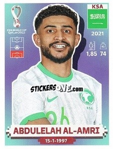 Sticker KSA5 Abdulelah Al-Amri - FIFA World Cup Qatar 2022. US Edition - Panini