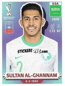 Sticker KSA8 Sultan Al-Ghannam - FIFA World Cup Qatar 2022. US Edition - Panini