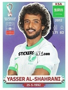 Sticker KSA9 Yasser Al-Shahrani - FIFA World Cup Qatar 2022. US Edition - Panini