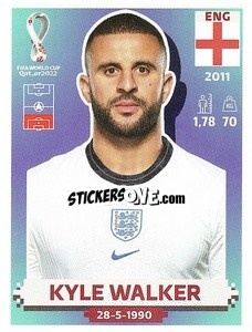 Sticker Kyle Walker - FIFA World Cup Qatar 2022. US Edition - Panini