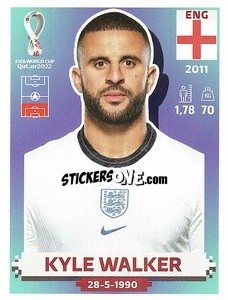 Figurina Kyle Walker - FIFA World Cup Qatar 2022. US Edition - Panini