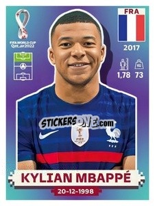 Sticker Kylian Mbappé - FIFA World Cup Qatar 2022. US Edition - Panini