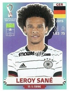 Figurina Leroy Sané - FIFA World Cup Qatar 2022. US Edition - Panini