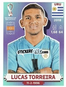 Sticker Lucas Torreira - FIFA World Cup Qatar 2022. US Edition - Panini