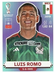 Sticker Luis Romo - FIFA World Cup Qatar 2022. US Edition - Panini