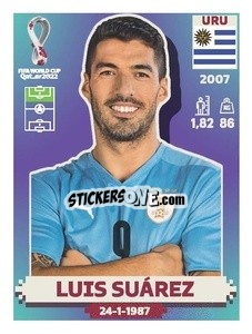 Sticker Luis Suárez - FIFA World Cup Qatar 2022. US Edition - Panini