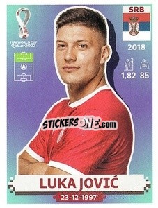Sticker Luka Jović - FIFA World Cup Qatar 2022. US Edition - Panini