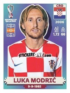 Figurina Luka Modrić - FIFA World Cup Qatar 2022. US Edition - Panini