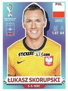 Sticker Łukasz Skorupski - FIFA World Cup Qatar 2022. US Edition - Panini