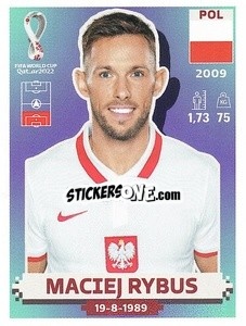 Cromo Maciej Rybus - FIFA World Cup Qatar 2022. US Edition - Panini