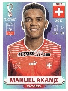 Sticker Manuel Akanji - FIFA World Cup Qatar 2022. US Edition - Panini
