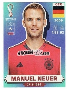 Sticker Manuel Neuer - FIFA World Cup Qatar 2022. US Edition - Panini