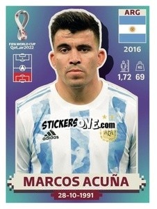Sticker Marcos Acuña - FIFA World Cup Qatar 2022. US Edition - Panini