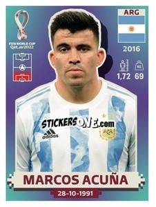 Cromo Marcos Acuña - FIFA World Cup Qatar 2022. US Edition - Panini