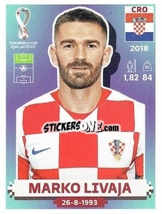 Sticker Marko Livaja - FIFA World Cup Qatar 2022. US Edition - Panini