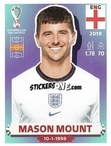 Sticker Mason Mount - FIFA World Cup Qatar 2022. US Edition - Panini
