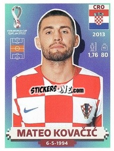 Sticker Mateo Kovačić - FIFA World Cup Qatar 2022. US Edition - Panini