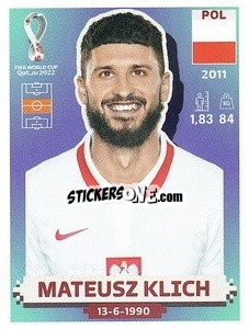 Sticker Mateusz Klich - FIFA World Cup Qatar 2022. US Edition - Panini