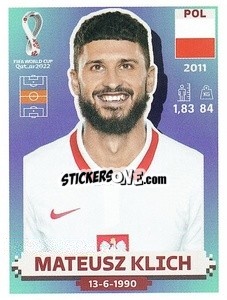 Figurina Mateusz Klich - FIFA World Cup Qatar 2022. US Edition - Panini