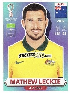 Sticker Mathew Leckie - FIFA World Cup Qatar 2022. US Edition - Panini