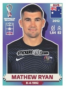 Sticker Mathew Ryan - FIFA World Cup Qatar 2022. US Edition - Panini