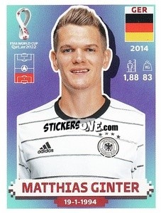 Sticker Matthias Ginter - FIFA World Cup Qatar 2022. US Edition - Panini