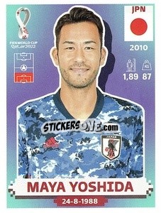 Figurina Maya Yoshida - FIFA World Cup Qatar 2022. US Edition - Panini