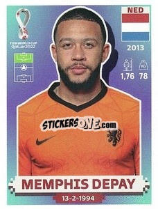 Sticker Memphis Depay - FIFA World Cup Qatar 2022. US Edition - Panini