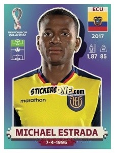 Cromo Michael Estrada - FIFA World Cup Qatar 2022. US Edition - Panini