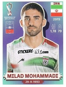 Sticker Milad Mohammadi - FIFA World Cup Qatar 2022. US Edition - Panini