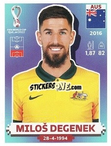 Sticker Miloš Degenek - FIFA World Cup Qatar 2022. US Edition - Panini