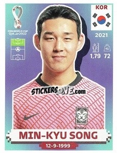 Sticker Min-kyu Song - FIFA World Cup Qatar 2022. US Edition - Panini