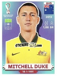 Figurina Mitchell Duke - FIFA World Cup Qatar 2022. US Edition - Panini