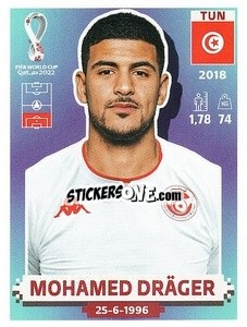 Sticker Mohamed Dräger - FIFA World Cup Qatar 2022. US Edition - Panini