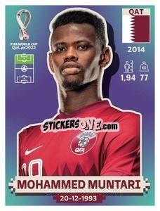 Sticker Mohammed Muntari - FIFA World Cup Qatar 2022. US Edition - Panini