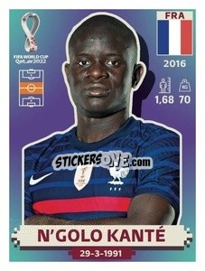 Cromo N’Golo Kanté - FIFA World Cup Qatar 2022. US Edition - Panini