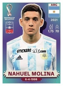 Sticker Nahuel Molina - FIFA World Cup Qatar 2022. US Edition - Panini