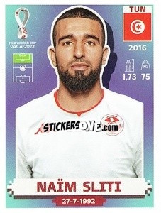 Figurina Naïm Sliti - FIFA World Cup Qatar 2022. US Edition - Panini