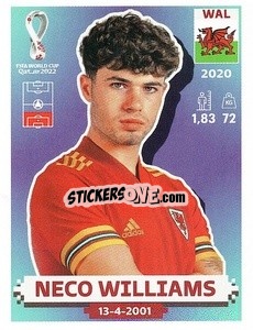 Cromo Neco Williams - FIFA World Cup Qatar 2022. US Edition - Panini