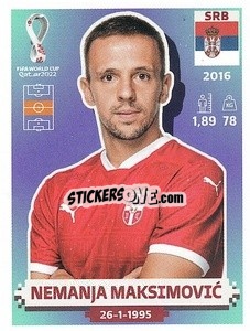 Sticker Nemanja Maksimović - FIFA World Cup Qatar 2022. US Edition - Panini