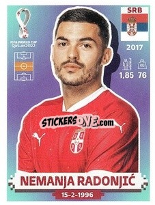 Sticker Nemanja Radonjić - FIFA World Cup Qatar 2022. US Edition - Panini