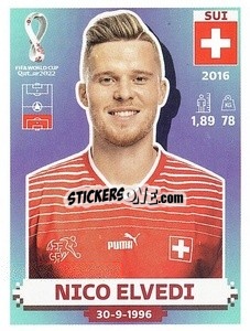 Figurina Nico Elvedi - FIFA World Cup Qatar 2022. US Edition - Panini