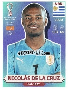 Sticker Nicolás De La Cruz - FIFA World Cup Qatar 2022. US Edition - Panini